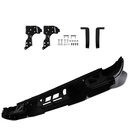 2014–2018 Chevy Silverado 1500 Black Steel Rear Bumper