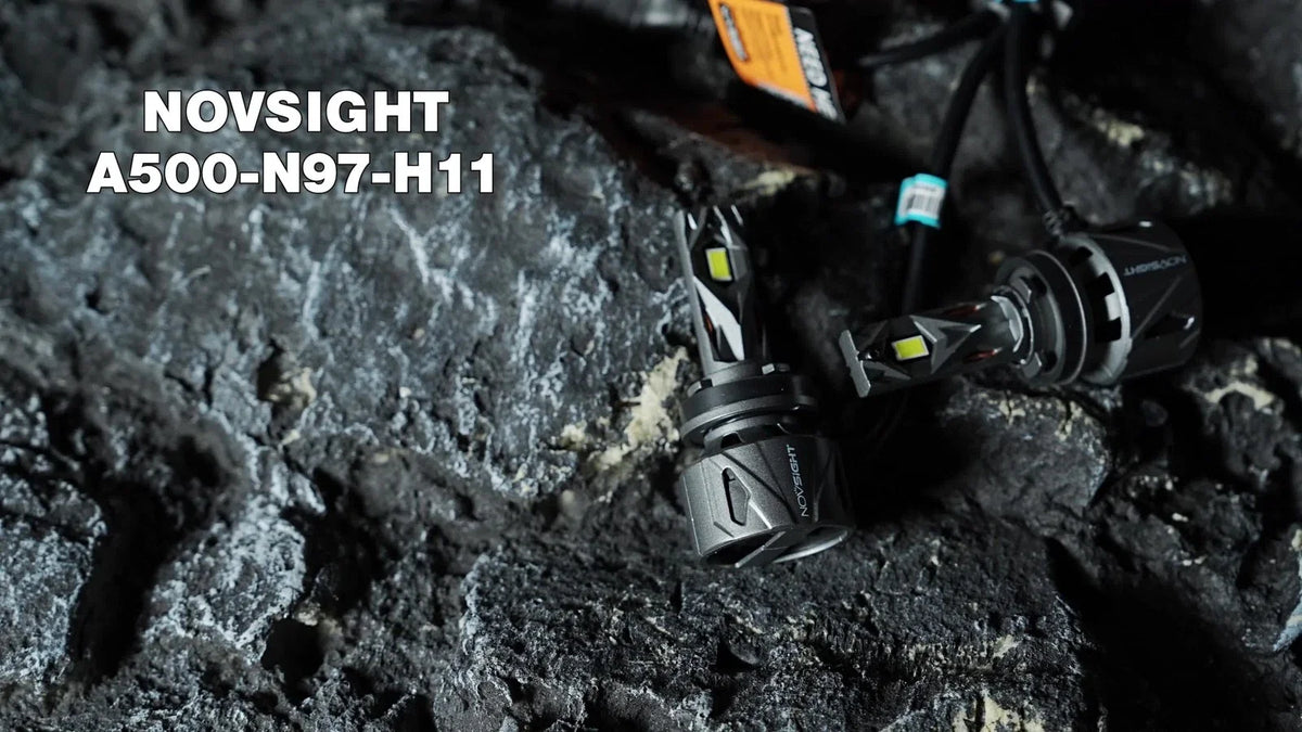 Set of 4 NOVSIGHT 9005 + H11 LED Headlight Bulbs for