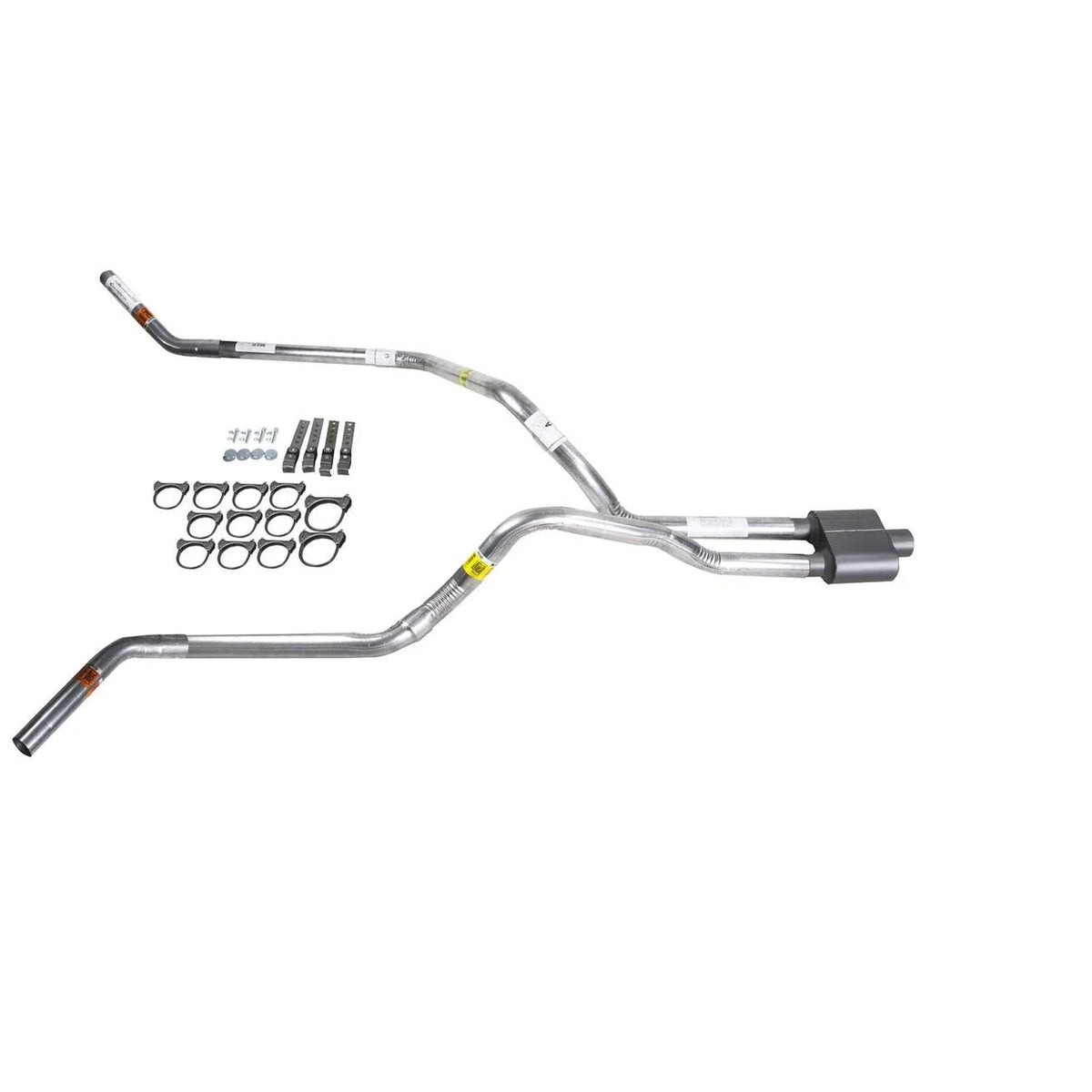 Dual Exhaust 2.5" Pipe & 1 Chamber Muffler for Silverado (2007–2013)