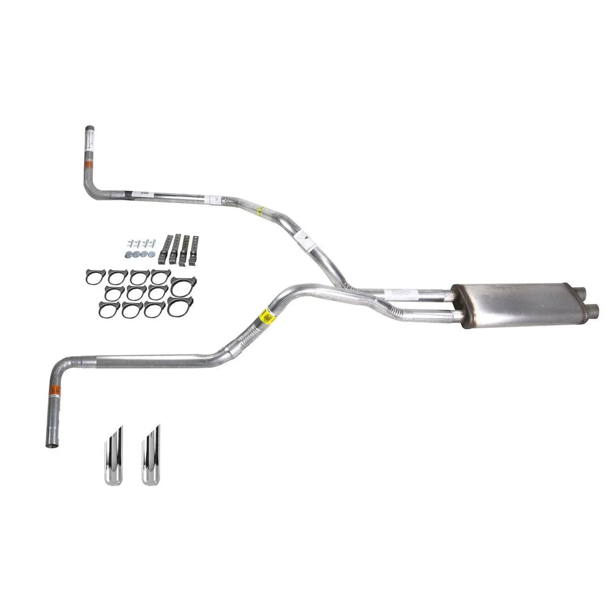 Dual Exhaust Muffler for Silverado 1996–1999 (Stainless, Side Exit)