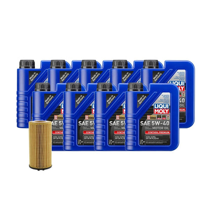 Oil Change Kit - Liqui Moly Synthoil Premium SAE 5W-40 for Audi BNK 04-09