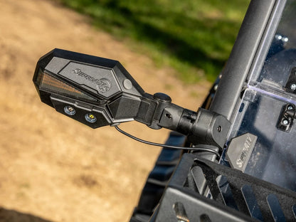 Lighted Side-View Mirrors for 1.75" Polaris (Verify Fitment)