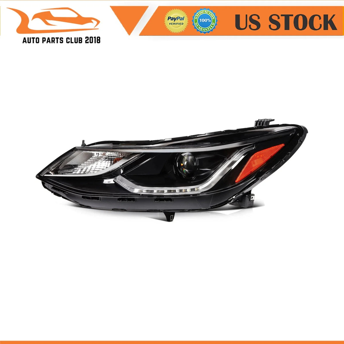 LED Headlight Assembly for Chevy Cruze (2016–2019) Left Driver Side