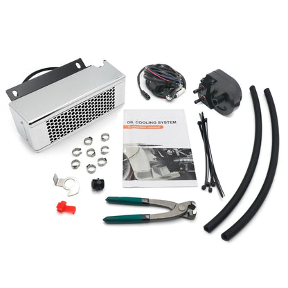 Chrome Oil Cooler Fan for Touring Models - Harley 2009-2016