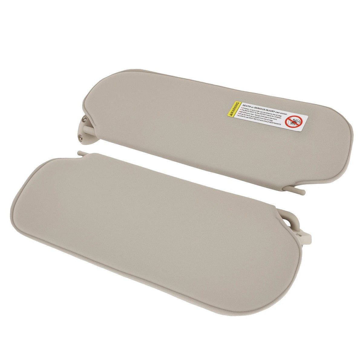 Beige Sun Visor Pair for GMC Savana 1500 2500 3500 (1999-2019)