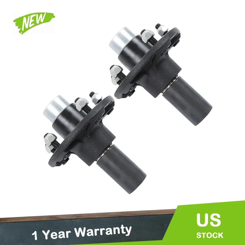 2 Pack Trailer Hub Spindle Kit for 5 x 5.5" Trailers