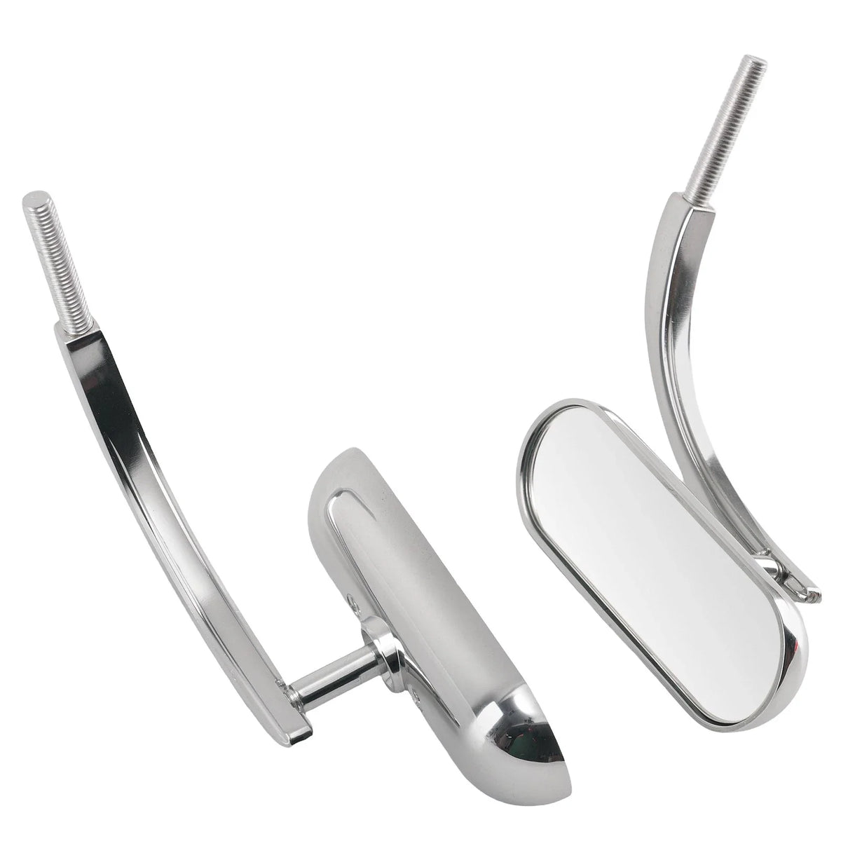 Chrome Mirrors for Yamaha Stratoliner/Royal Star Motorcycles (8mm 10mm)