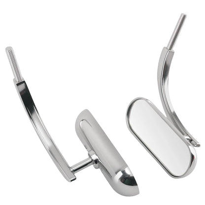 Chrome Mirrors for Yamaha Stratoliner/Royal Star Motorcycles (8mm 10mm)