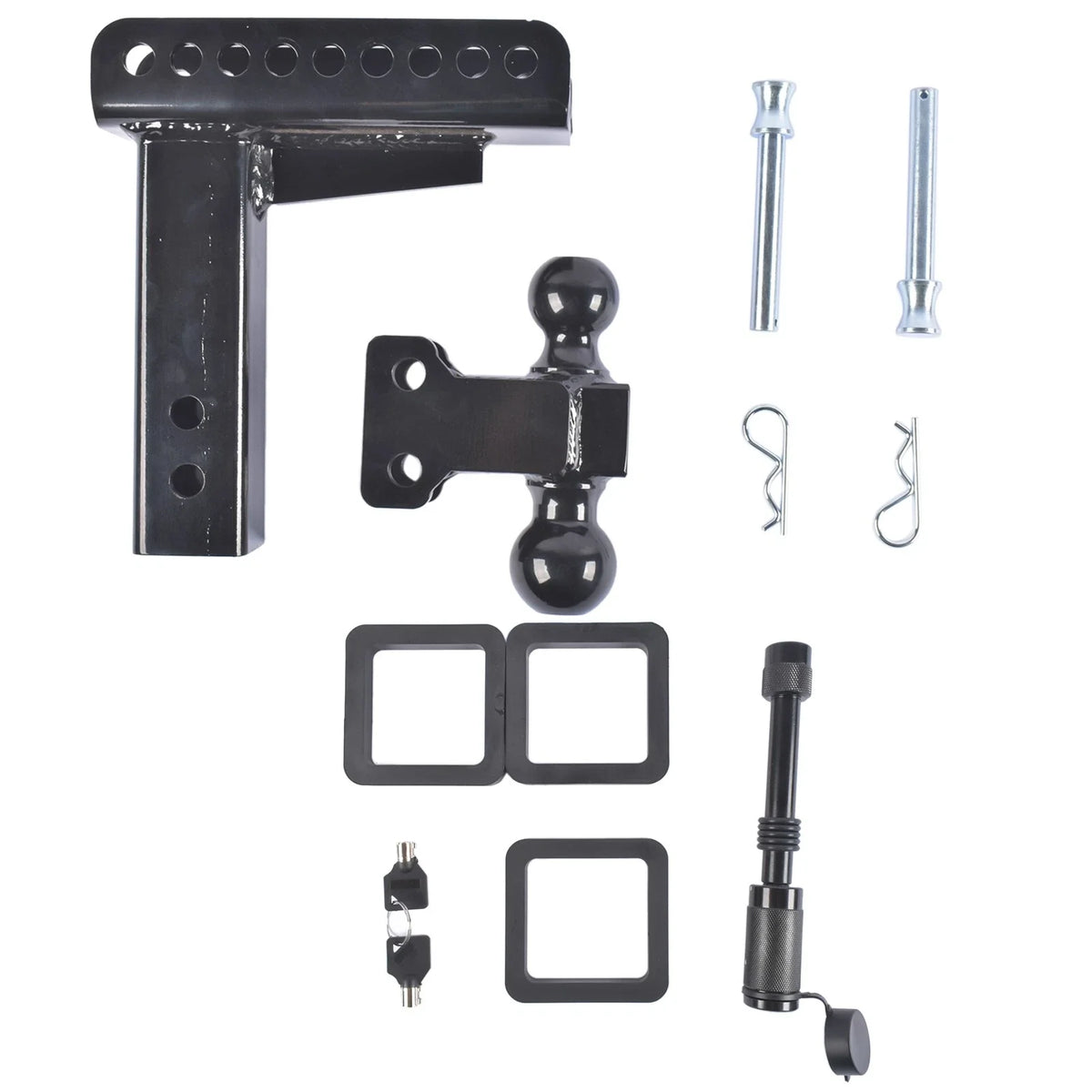 22,000 lbs Receiver Adjustable Drop Trailer Hitch 2" & 2-5/16