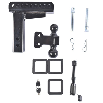 22,000 lbs Receiver Adjustable Drop Trailer Hitch 2" & 2-5/16