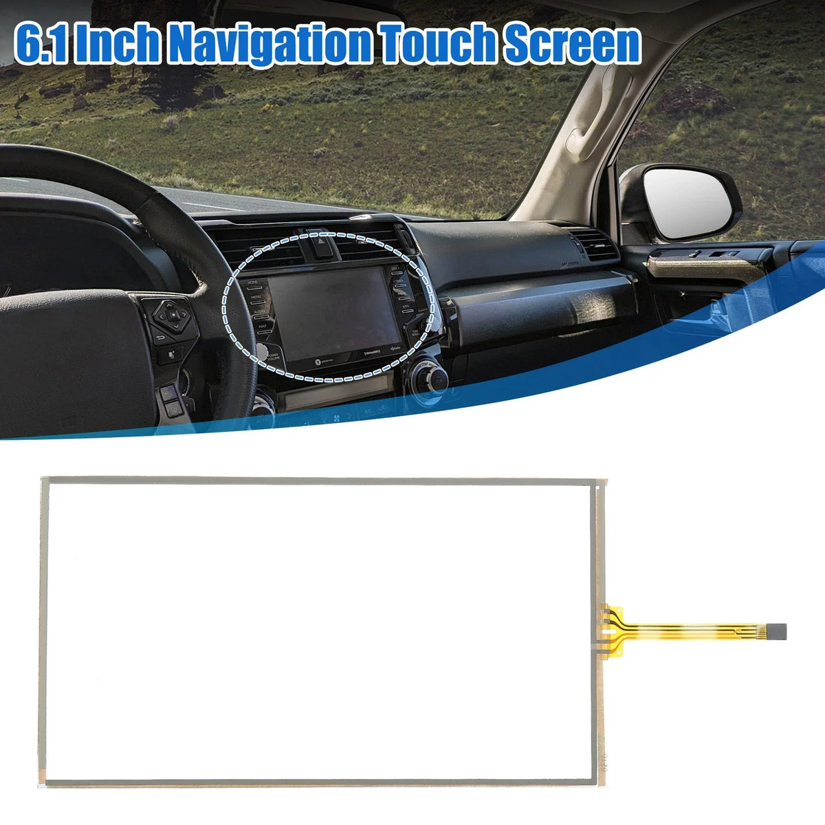 6.1 Inch Touch Screen Replacement for Toyota 4Runner (2014)
