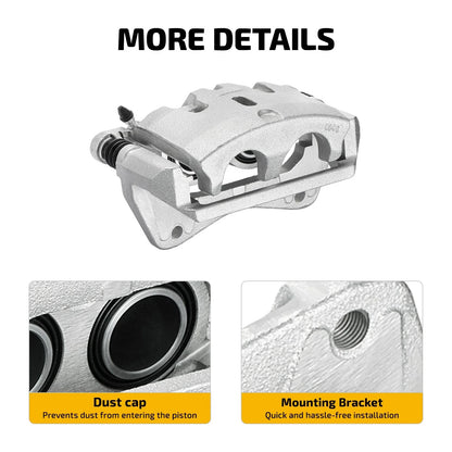 Brake Calipers Front Left Right with Brackets for Honda Pilot (2009–2015)