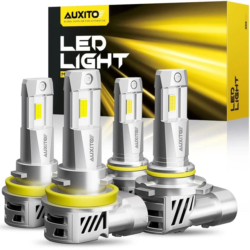 H11 9005 LED Headlight Bulbs Combo Kit for AUXITO (6500K)