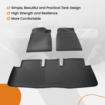 All Weather TPE Floor Mats Liner for Tesla Model 3 (2024–2025)