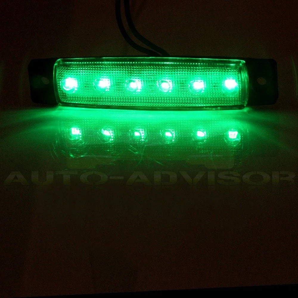 LED Clearance Side Marker Light Set for Bus Van Trailer (12V)