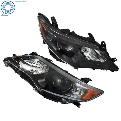 Pair of Black Projector Headlights for 2012-2014 Toyota Camry