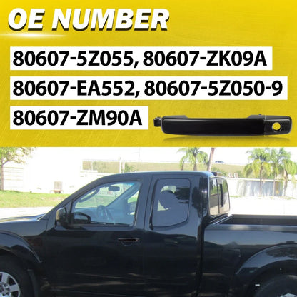 Smooth Black Door Handle for Nissan Frontier Front Driver Side