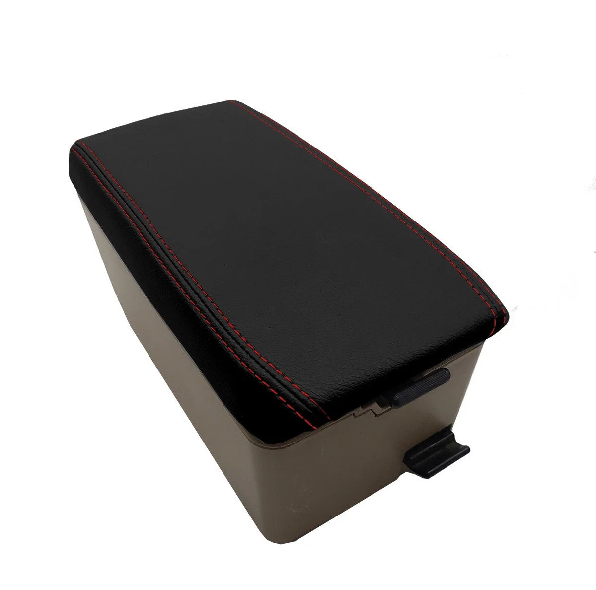 Console Lid Armrest Cover for Subaru Forester XT (2003–2008) Red Stitch