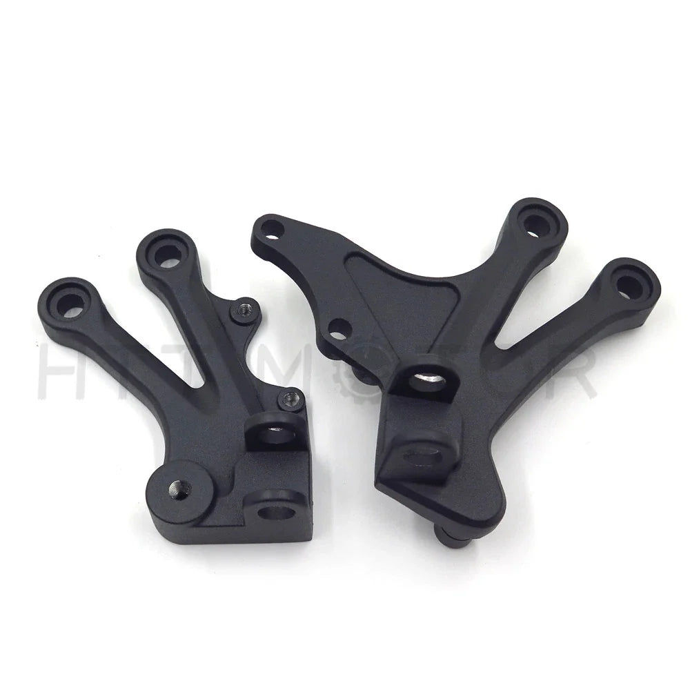 Front Rider Foot Rest Bracket - Matte Black for Kawasaki Ninja ZX10R 2004-2005