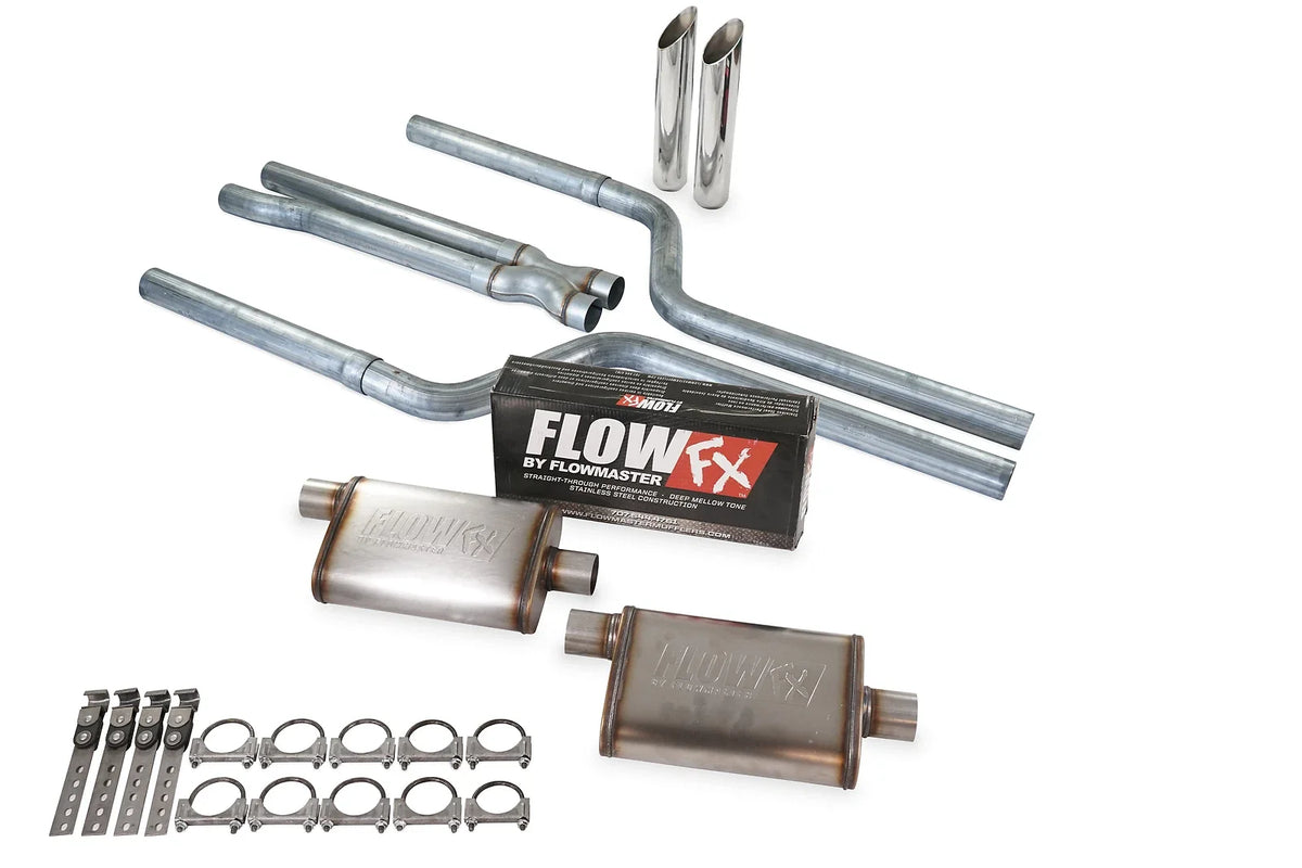 Dual Exhaust Kit for Dodge Charger V6 (2006–2018) - 2.5" Flow FX SW Tip