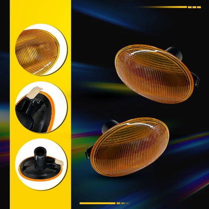 Amber Front Side Marker Light Covers for Mini Cooper R55 R56 R57 R58 R59