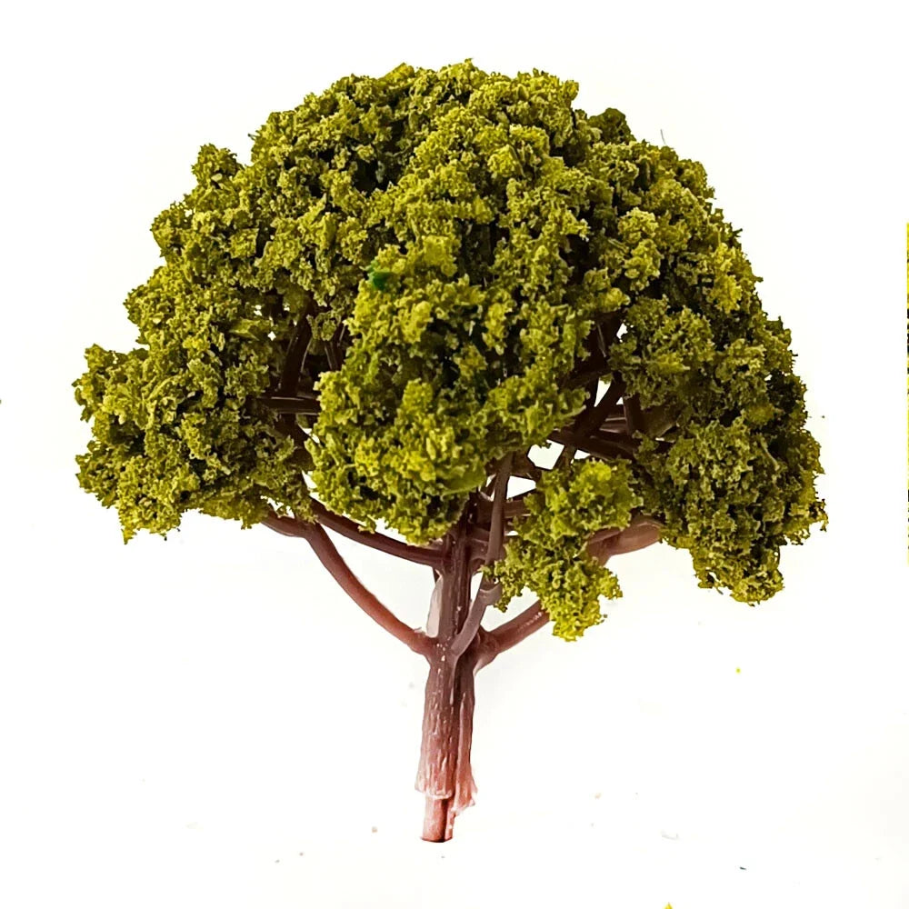 12pcs Model Tree Scenery for Wargame Sand Table Railway