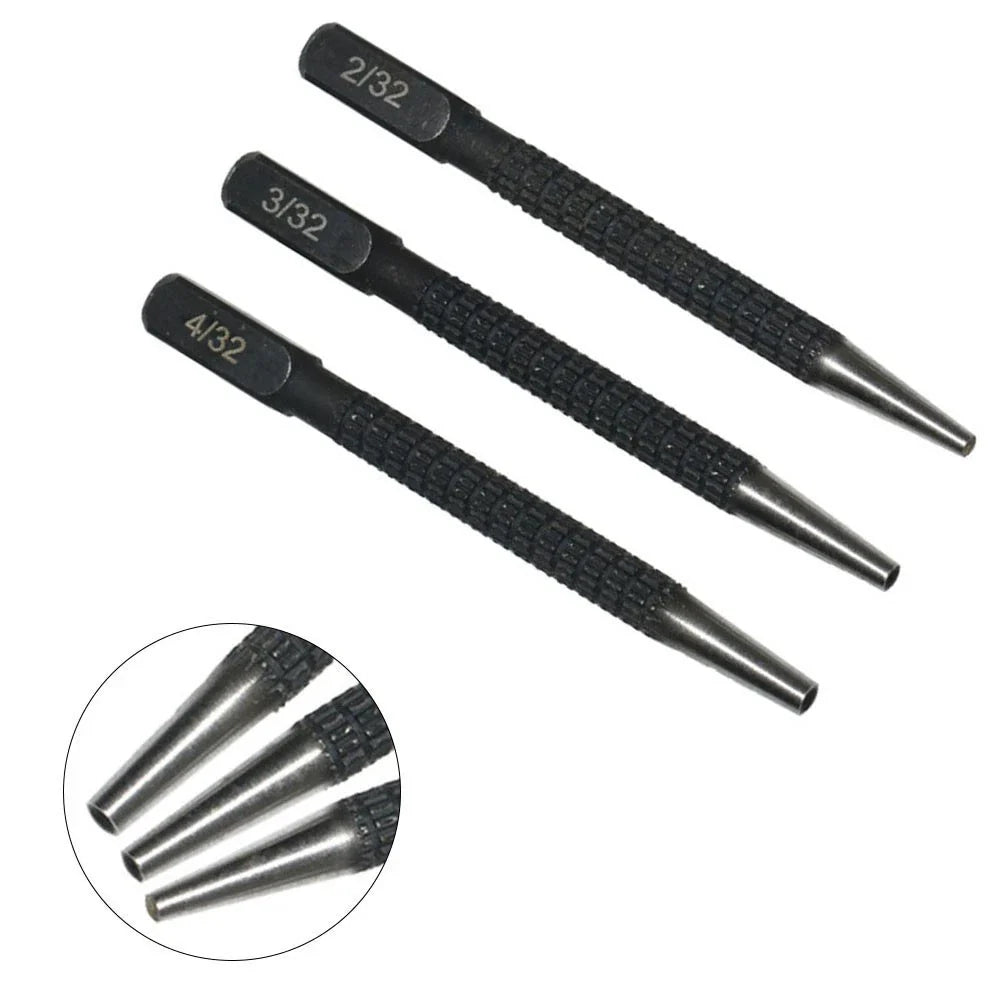 Set of 3 Center Punch Marking Tools for Metal Wood Plastic 232 332 432