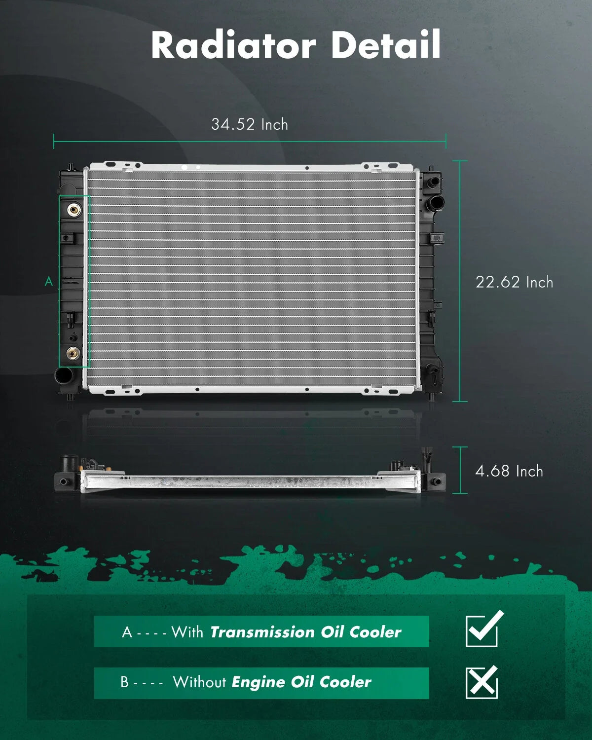 Radiator for Ford Escape Mercury Mariner Mazda Tribute (2001–2008)