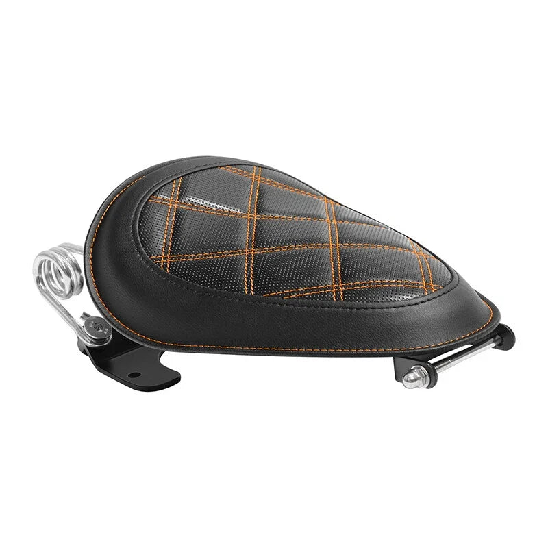 Driver Seat with Spring Bracket Pad for Harley FLD 2012-2016