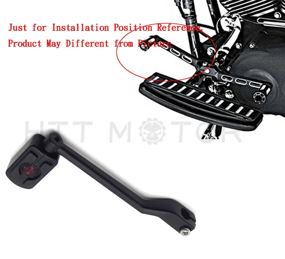 Heel Shift Lever with Skull Peg for Touring Harley Models 2014-2023