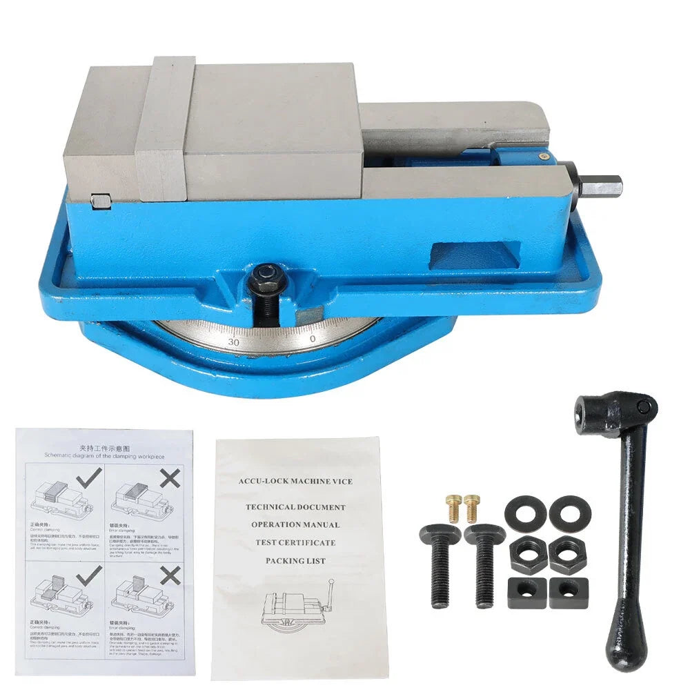 4-Inch Lockdown Vise for CNC Milling Machine Bench Clamp