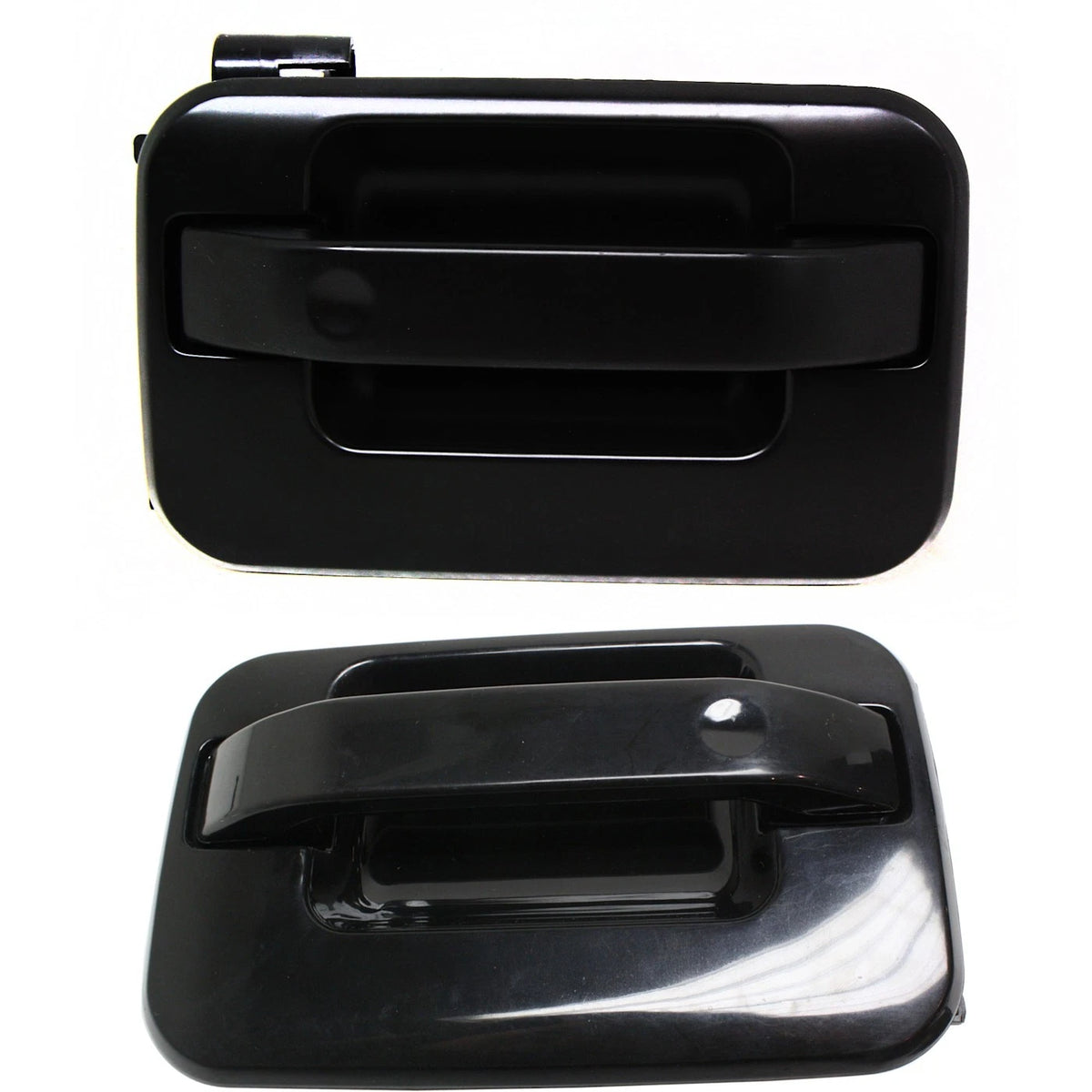 2X Door Handle Set for Ford F-150 (2004–2014) Smooth Black Rear Outer