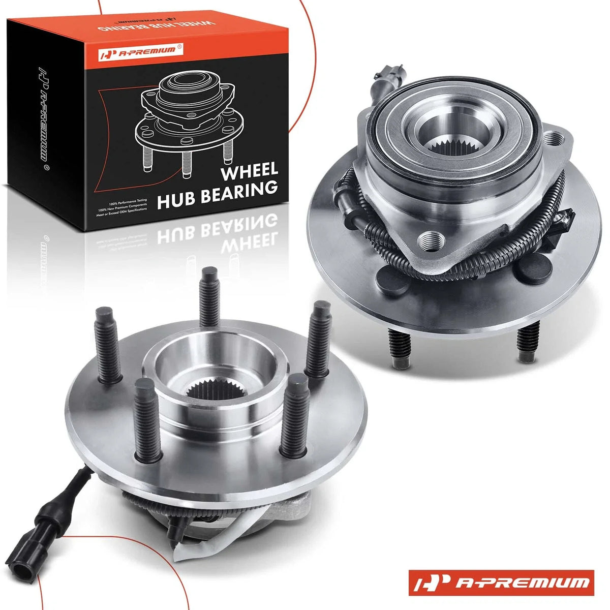 2X Front Wheel Bearing Hub for Ford Expedition Lincoln 4WD (2000–2002)