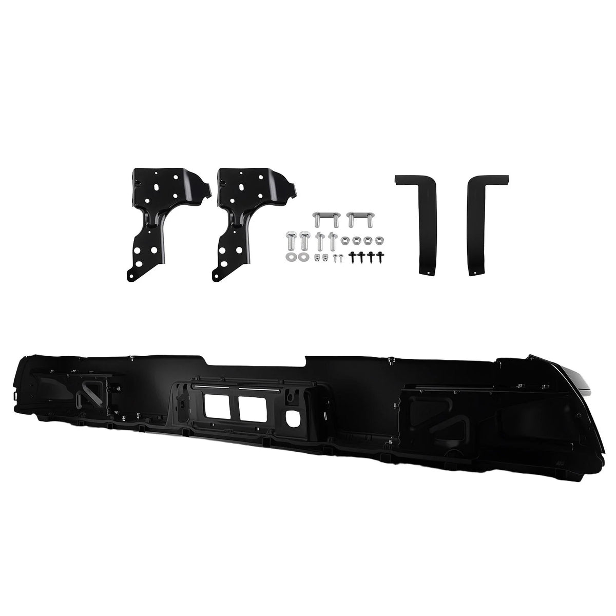 2014–2018 Chevy Silverado 1500 Black Steel Rear Bumper