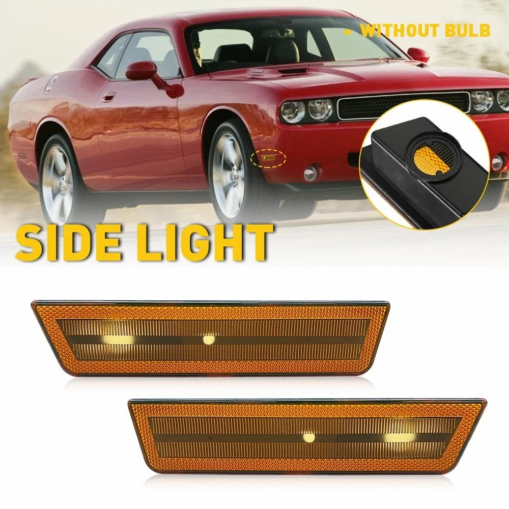 Amber Side Marker Pair for Dodge Challenger Front Left Right 2008–2014