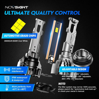 30000LM H11 LED Headlight Bulbs Conversion Kit