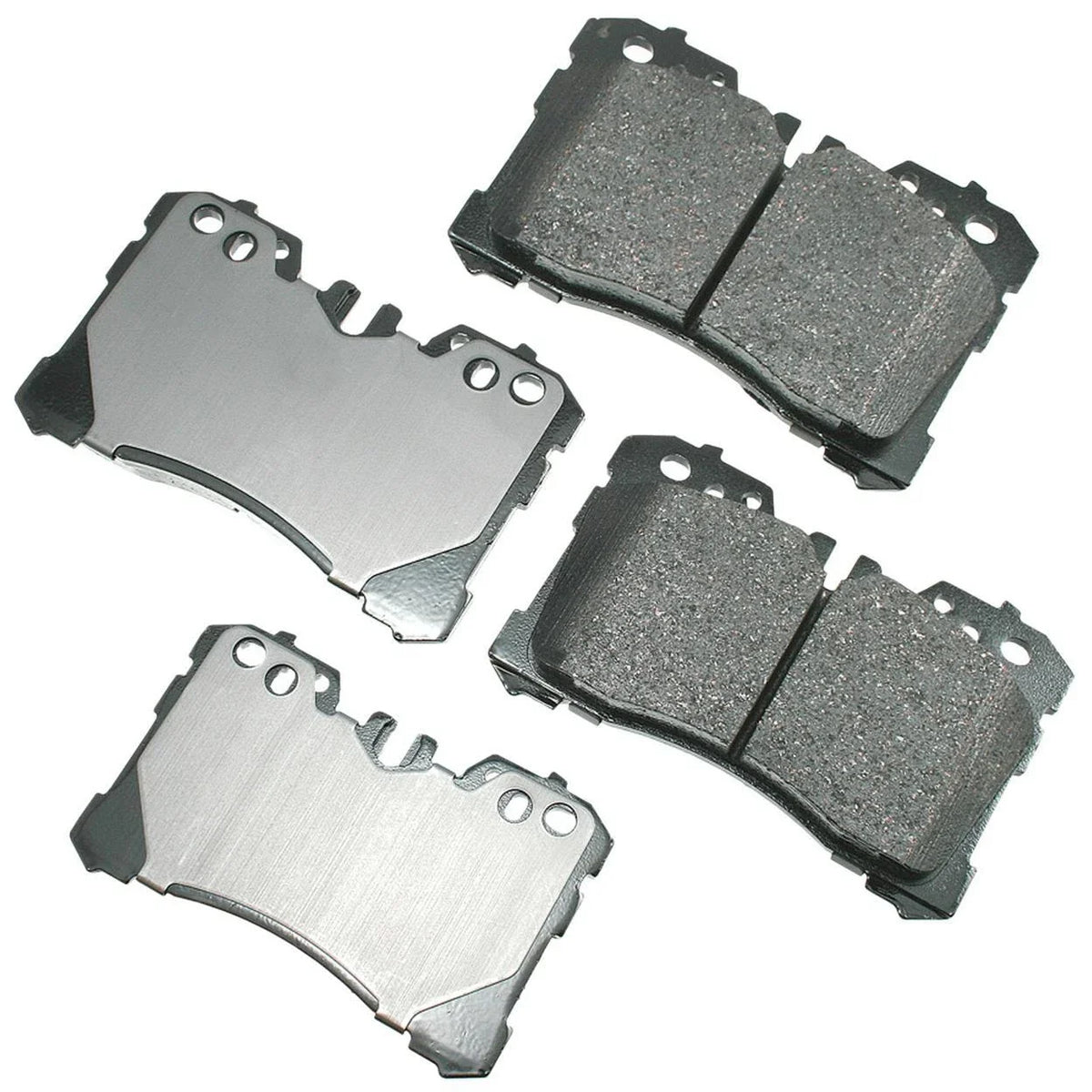 Set of 4 Akebono ProACT Front Disc Brake Pads for Lexus LS460 (2007–2010)