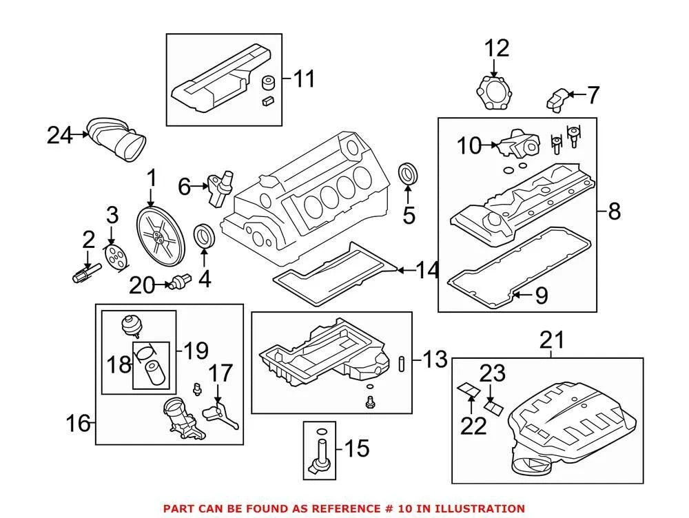 Engine Crankcase Vent Valve for BMW (11157848155)