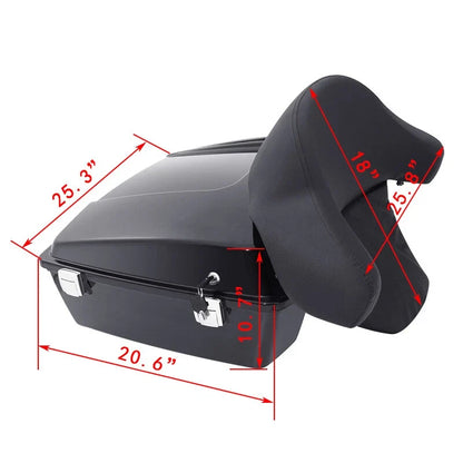 Chopped Trunk Backrest & Mount Docking for Harley Touring (2009–2013)