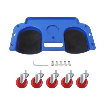 Knee Rolling Creeper Pad Set with Tool Tray & 5 Wheels