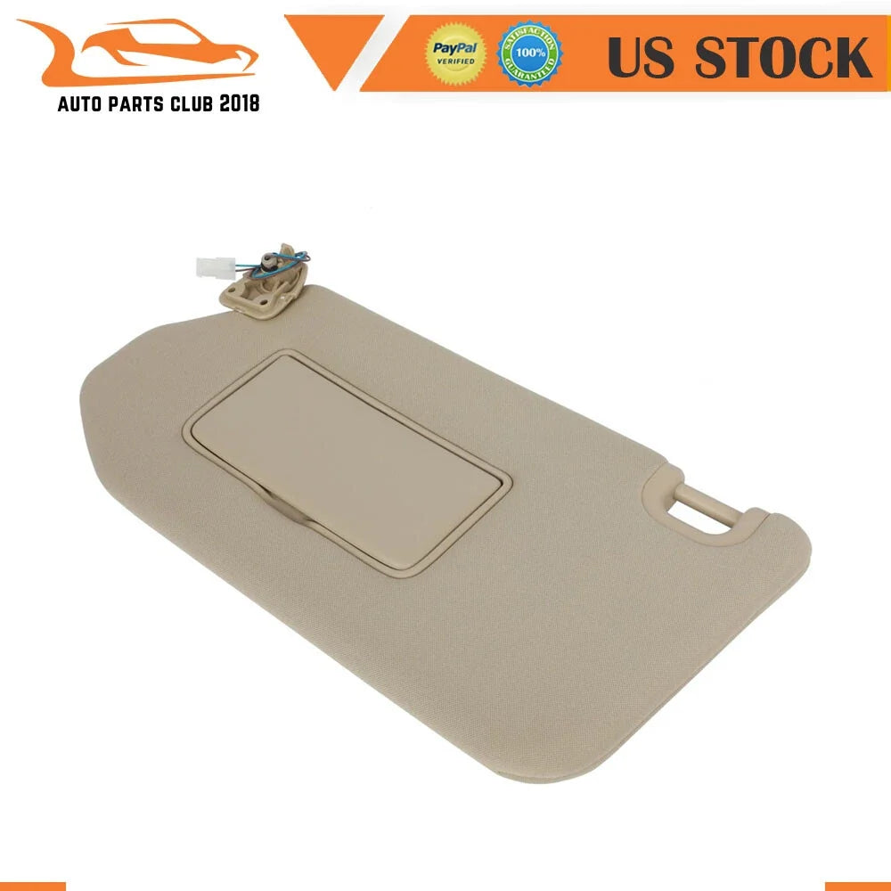 Left Tan Sun Visor with Lamp for Infiniti JX35 (2013)