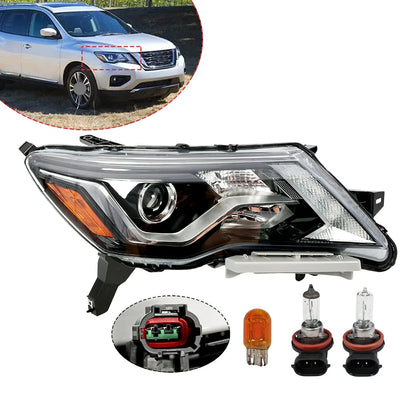 Right Side Halogen Headlight Assembly for Nissan Pathfinder 2017-2020