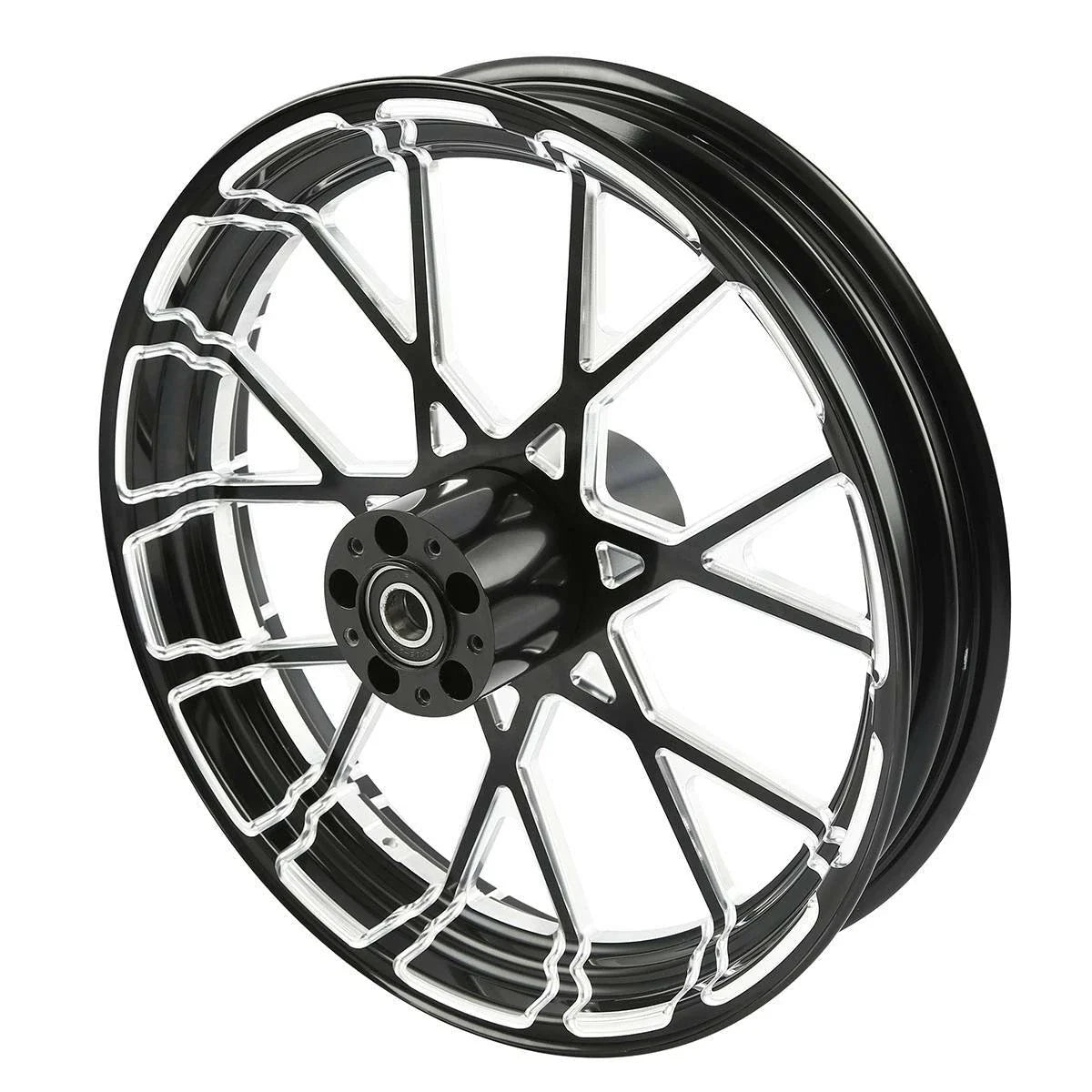 18'' CNC Front Wheel Rim & Dual Disc Hub for Harley Street Glide (1997–2021)