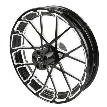 18'' CNC Front Wheel Rim & Dual Disc Hub for Harley Street Glide (1997–2021)