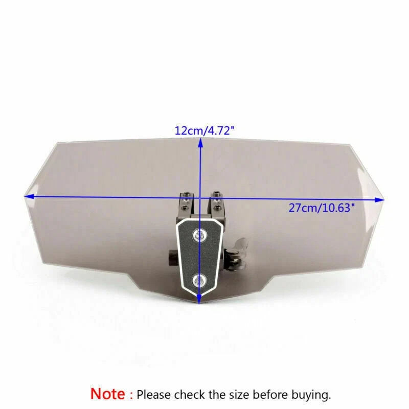 Adjustable Windshield Extension Deflector for Honda Yamaha (Universal)