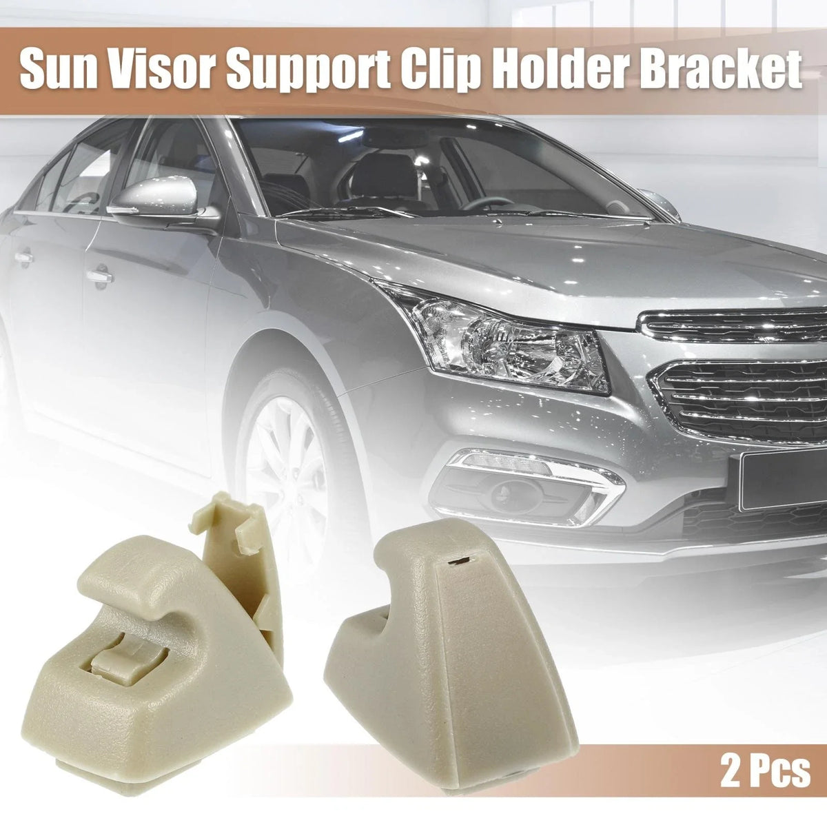2X Sun Visor Support Clip Retainer 95994975 for Chevrolet Cruze Sonic (2011–2019)