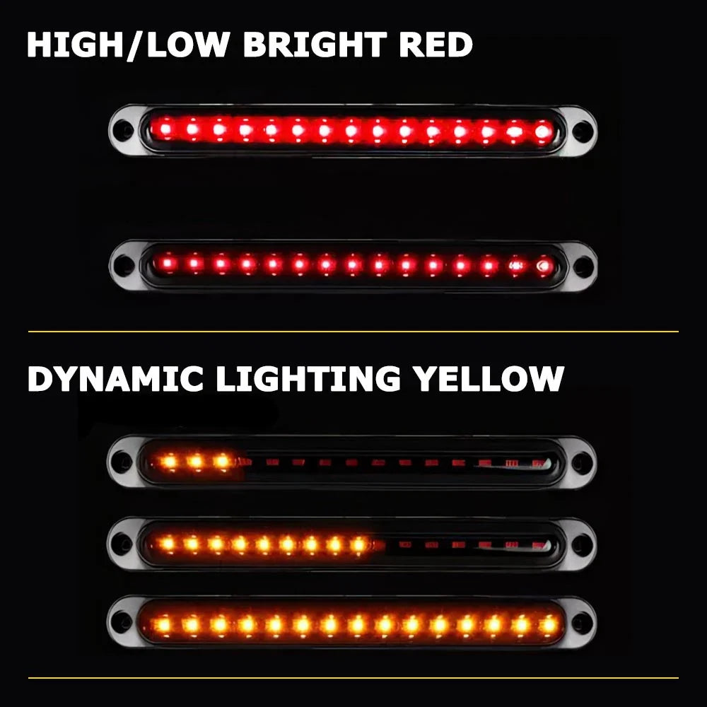 2X 10" LED Tail Turn Signal Light Bar for Truck Trailer