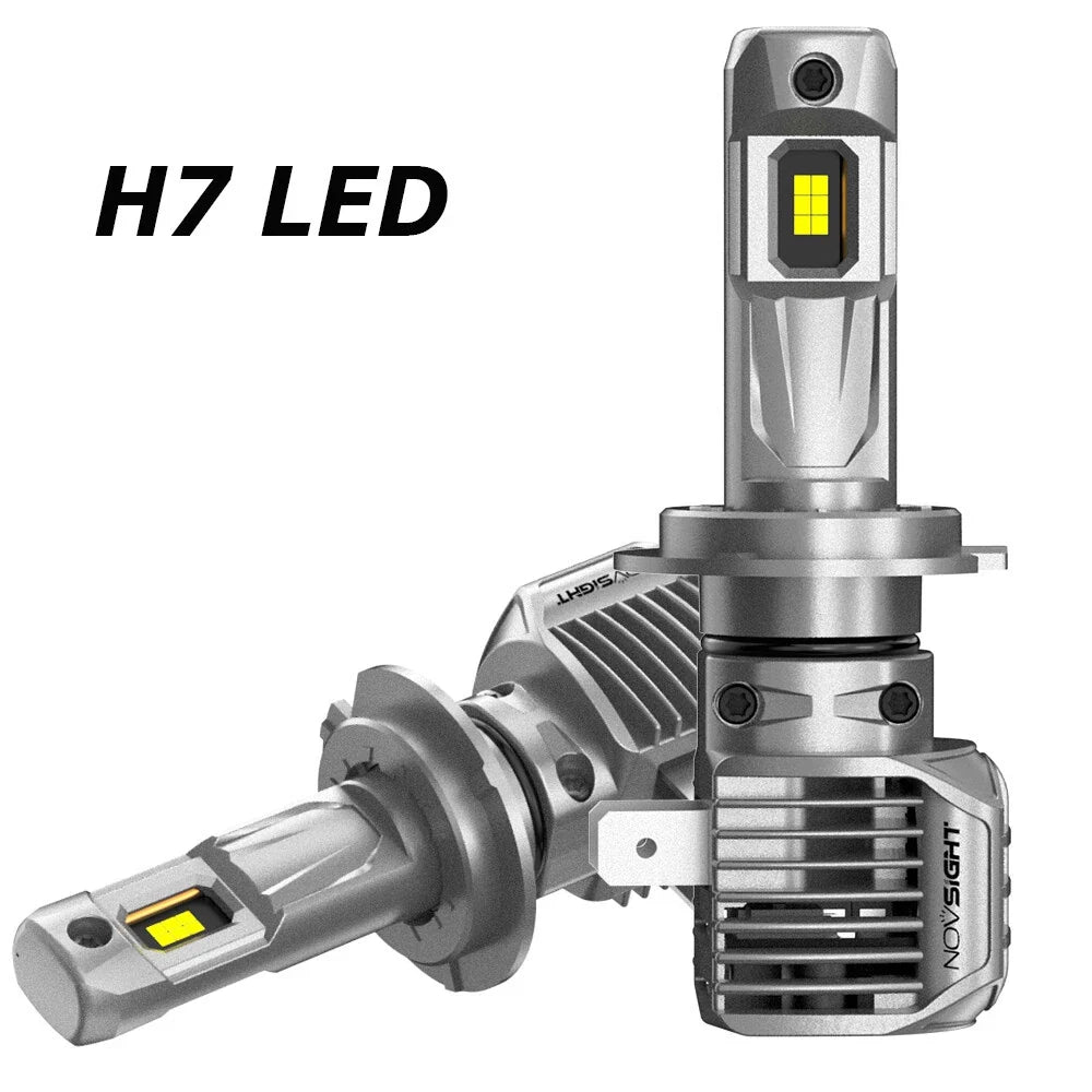 LED Headlight Bulbs H7 (2-Pack) 6500K for NOVSIGHT