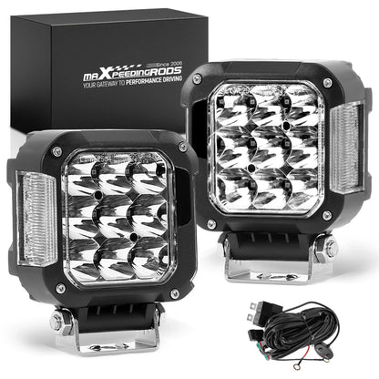 Offroad 2X 4" LED Work Light Bar Spot Pods for Truck SUV ATV UTV