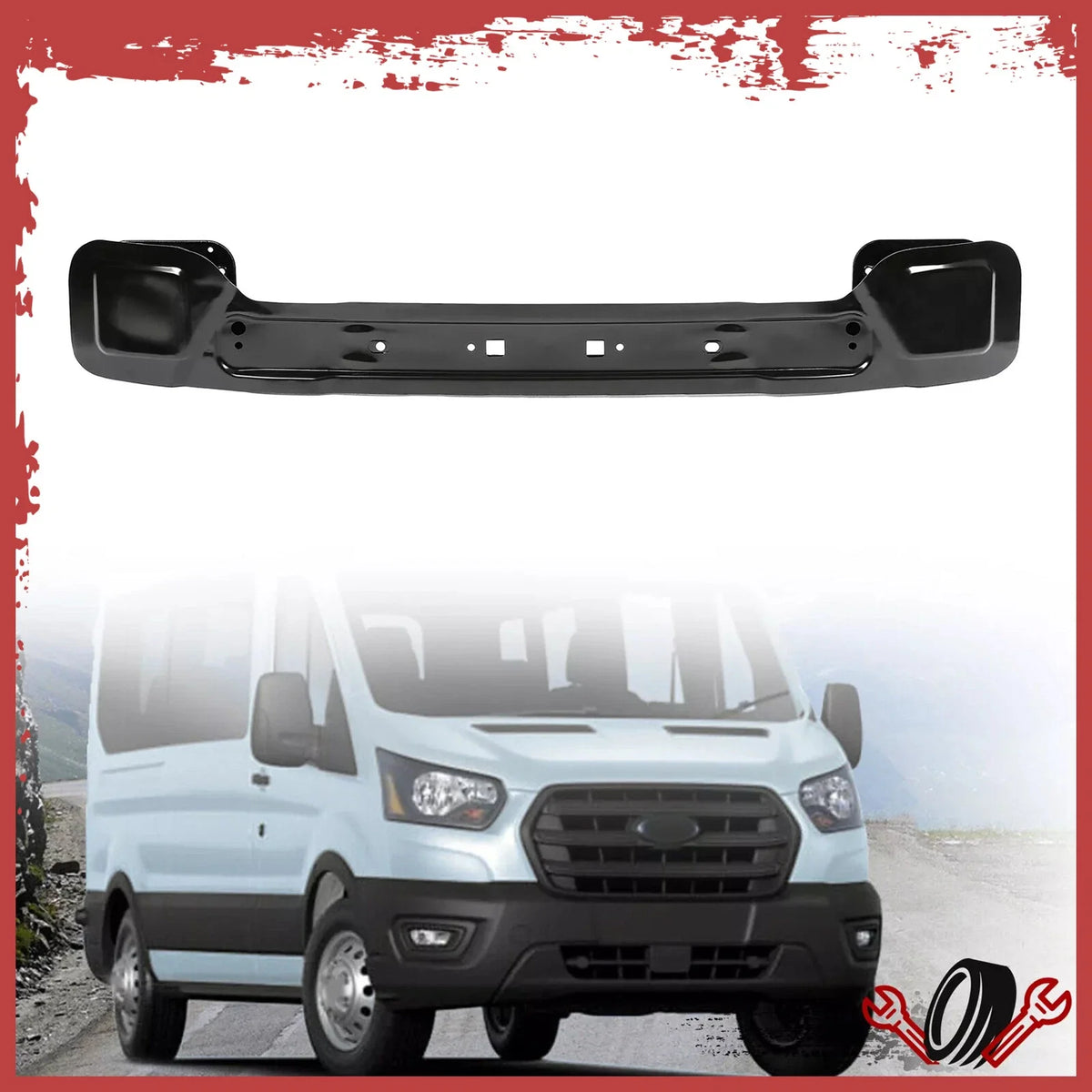 Front Upper Bumper Reinforcement for Ford Transit 150 250 350 (2015–2021)